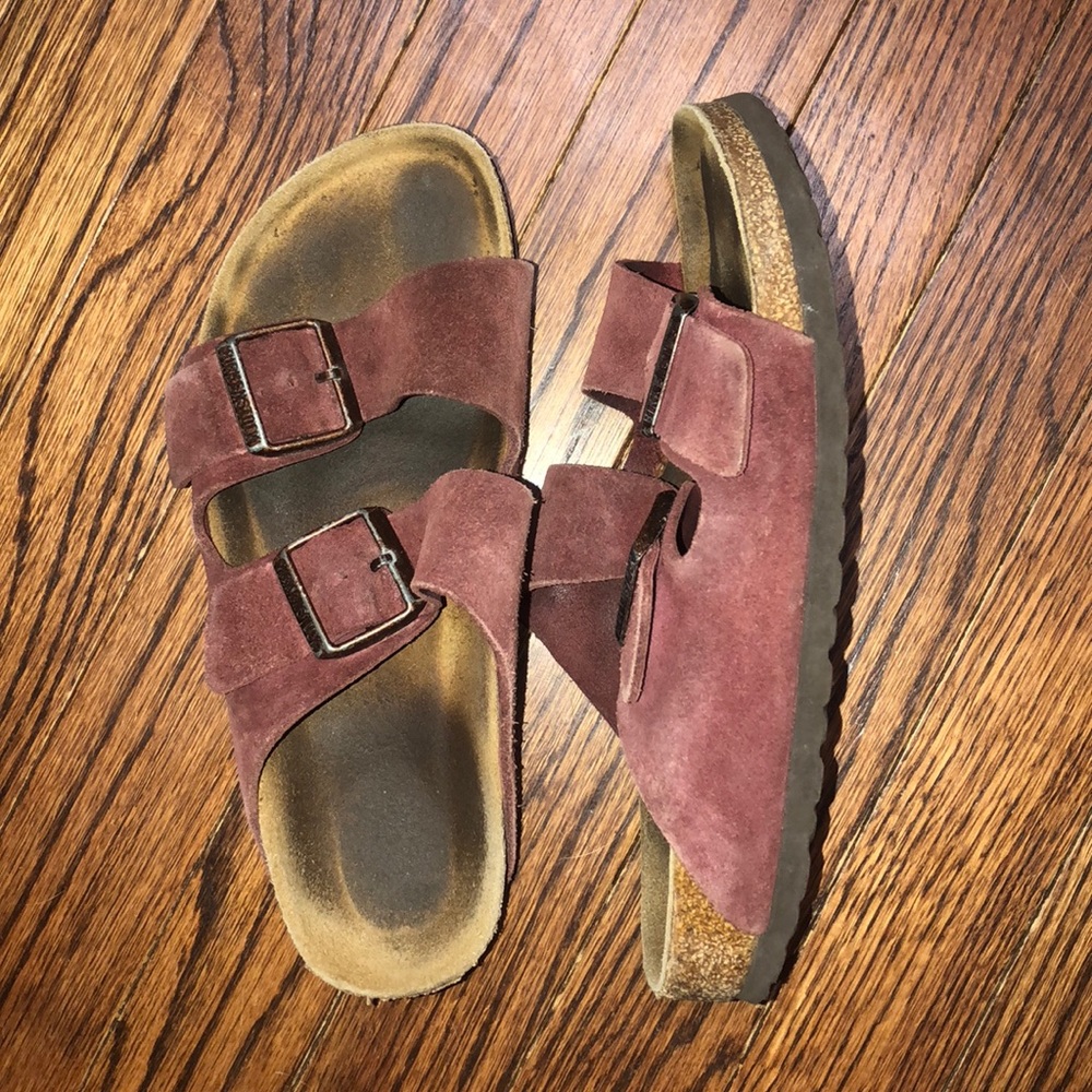 Burgundy Birkenstocks